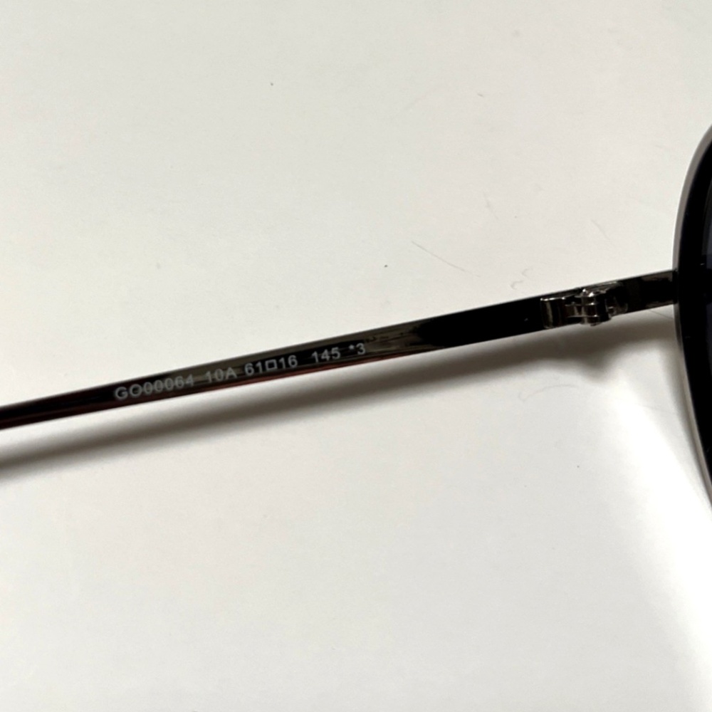 New GUESS Double Bridge Aviator Sunglasses GO00064 Silver Black Lens - Picture 7 of 7